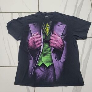Vintage y2k Batman Joker Graphic Tshirt 100% Cotton L